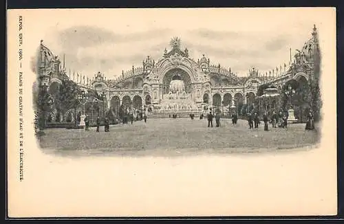 AK Paris, Exposition universelle de 1900, Palais du Chateau d`Eau et de L`Èlectricité