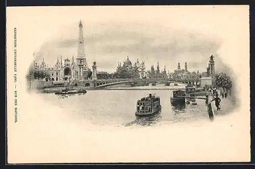 AK Paris, Exposition universelle de 1900, Rue des Nations