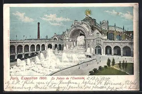 AK Paris, Exposition 1900, le Palais de l`Electricité