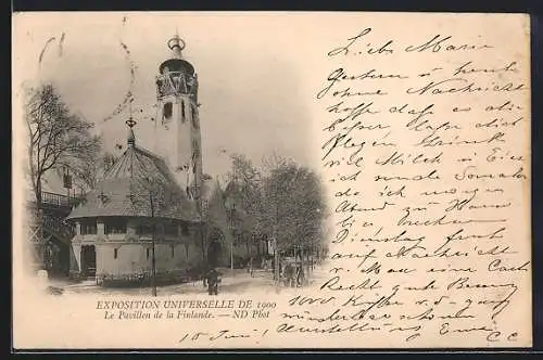 AK Paris, Exposition universelle de 1900, Le Pavillon de la Finlande