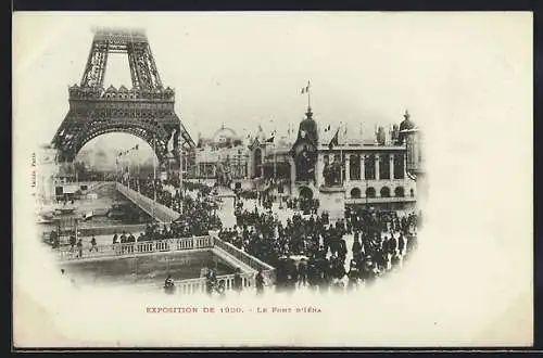 AK Paris, Exposition universelle de 1900, Le Pont d`Iéna