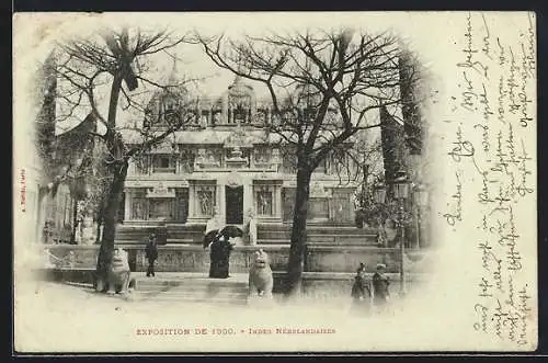 Mondschein-AK Paris, Exposition universelle de 1900, Indes Néerlandaises