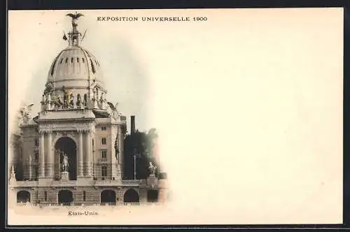 AK Paris, Exposition universelle de 1900, États-Unis