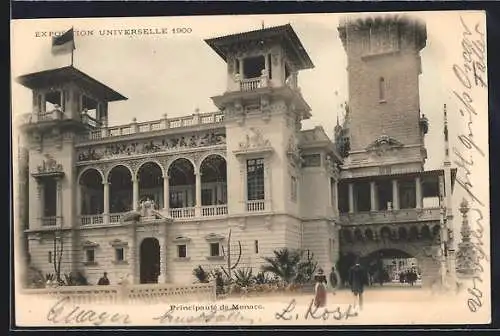 AK Paris, Exposition universelle de 1900, Principaute de Monaco