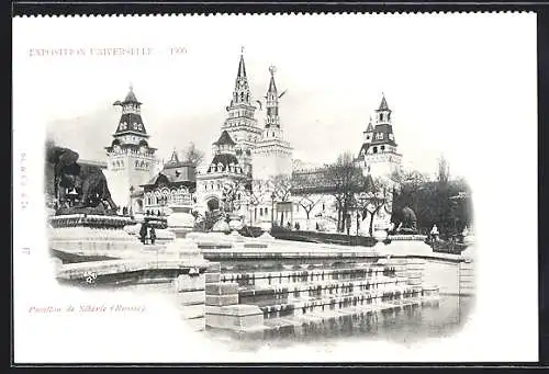 AK Exposition Universelle 1900, Pavillon de Sibérie