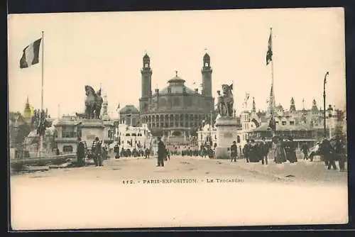 AK Paris, Exposition universelle, Le Trocadero