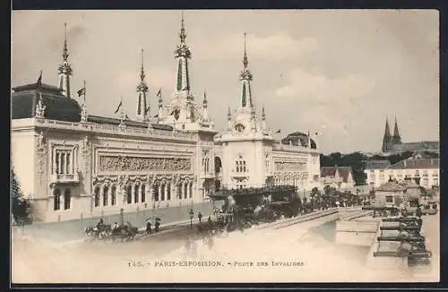 AK Paris, Paris-Exposition universelle, Porte des Invalides