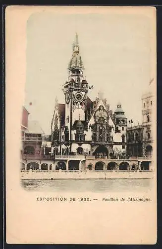 AK Paris, Exposition universelle de 1900, Pavillon de l`Allemagne