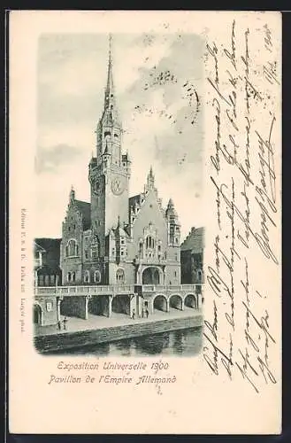 AK Paris, Exposition universelle de 1900, Pavillon de l`Empire Allemand