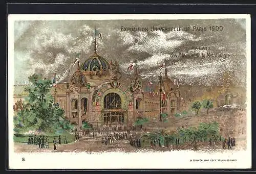 AK Paris, Exposition universelle de 1900, Palais des Mines el de la Metallurgique