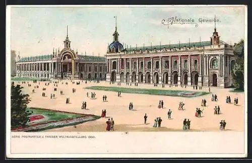 Lithographie Paris, Pariser Weltausstellung 1900, Nationale Gewerbe