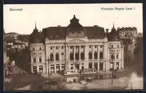 AK Bucuresti, Fundatia Regele Carol I., Strassenbahn