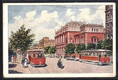 AK Wien, Strassenbahnen an der Börse