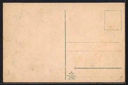 AK Crefeld, Amtsgericht, Rheinstrasse, Bahnhof, Husaren-Kaserne