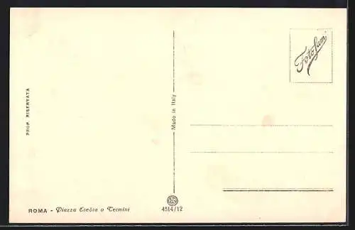 AK Roma, Piazza Esedra o Termini, Strassenbahn