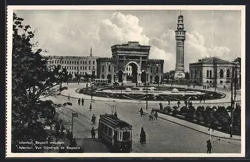 AK Istanbul, Beyazit meydani, Strassenbahn