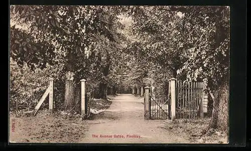 AK Finchley /London, The Avenue Gate