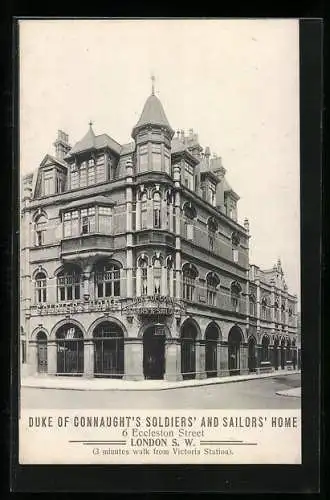 AK London, Duke of Connaught`s Soldier`s and Sailors` Home, 6 Eccleston Street