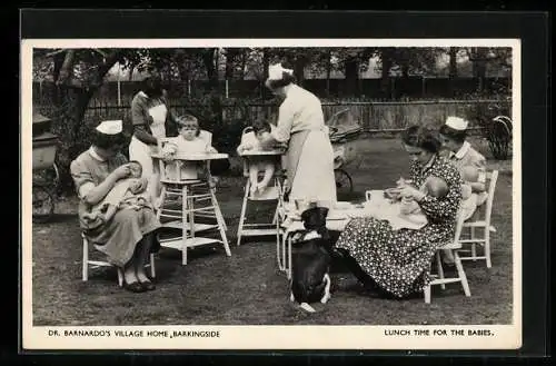 AK Ilford, Dr. Barnardo`s Village Home, Barkingside, Lunch Time for the Babies