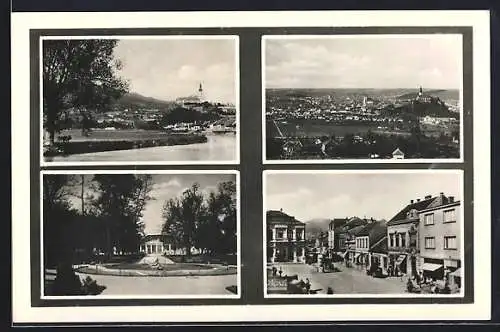 AK Nitra, Gesamtansicht, Parkanlage, Strassenpartie