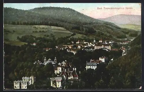 AK Bad Trencsénteplicz fürdö, Panorama