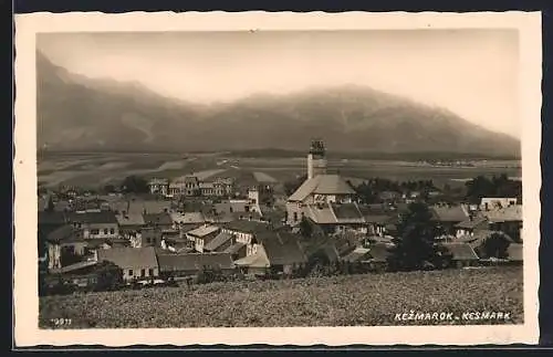 AK Kesmark, Ortsansicht aus der Vogelschau