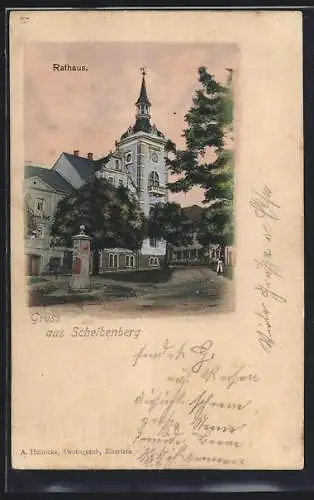 AK Scheibenberg, Blick aufs Rathaus