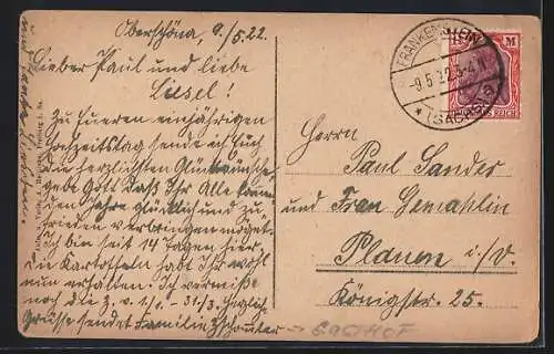 AK Oberschöna bei Freiberg, Gasthof, Panorama