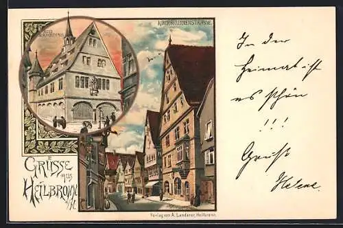 Lithographie Heilbronn, Altes Schlachthaus, Kirchbrunnenstrasse