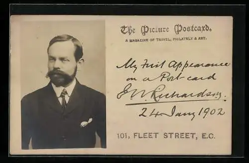 AK Herausgeber der Zeitschrift The Picture Postcard: A Magazine of Travel, Philately & Art, 101 Fleet Street, E. C.