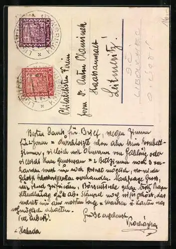 AK Königswald, XVII. DeutscherVerbands- u. Philatelistentag 24.-25.10.1936