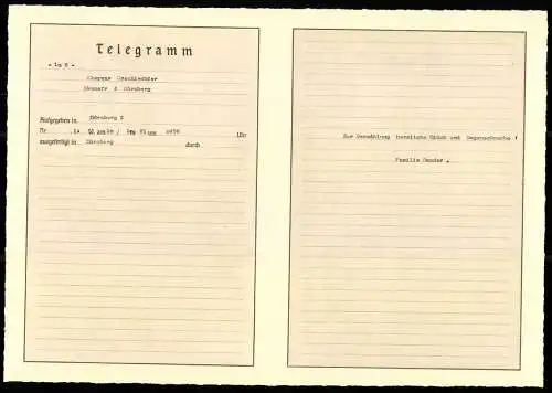 Telegramm Deutsche Reichspost, 1931, mit Adler und dekorativem Blumenrahmen, Entwurf: Hanns Bastanier