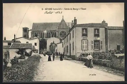 AK Gétigné, Entrée du Bourg à l`Ouest