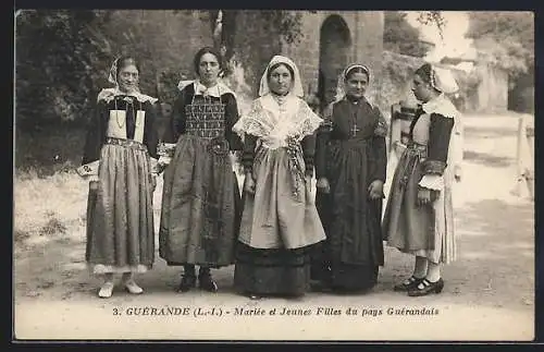 AK Guérande, Mariée et Jeunes Filles du pays guérandais