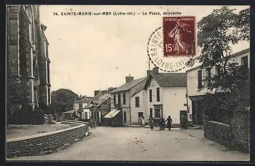 AK Sainte-Marie-sur-Mer, La Place, descente