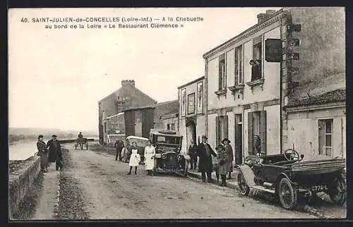 AK Saint-Julien-de-Concelles, À la Chebuette au bord de la Loire et Le Restaurant Clémence