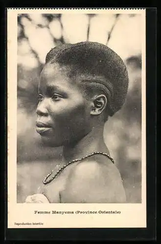 AK Kongo-Zaire, Femme Manyema, afrikanische Frau