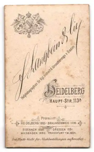 Fotografie F. Langbein & Lie, Heidelberg, Haupt-Str. 113A, Porträt einer jungen Dame