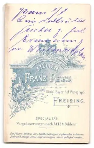 Fotografie Franz Ress, Freising, Porträt eines Mannes mit Brille