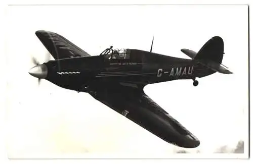 Fotografie Jasta Jagdflugzeug Supermarine Spitfire, Kennung G-AMAU