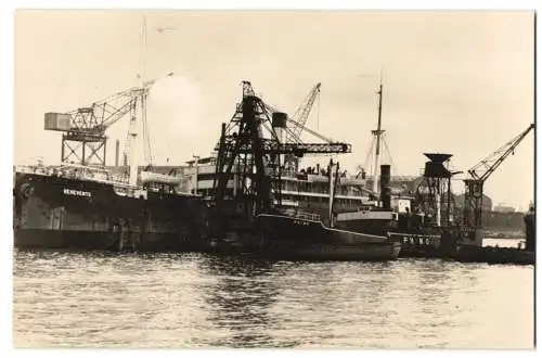 Fotografie Ansicht Hamburg, Reinecke & Bremer Schwimmgreifer - & Schifffahrtbetrieb, Kombischiff Benevente