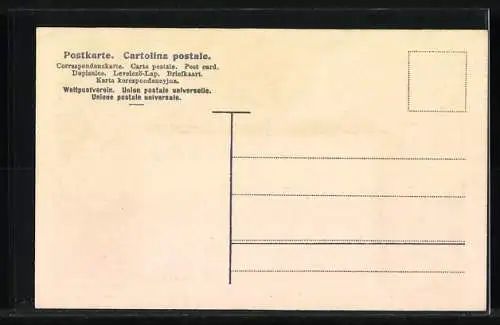 AK Briefmarken und Reichsadler des Deutschen Reiches, Reichspost