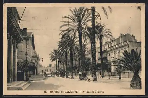 AK Hyères-les-Palmiers, Avenue de Belgique