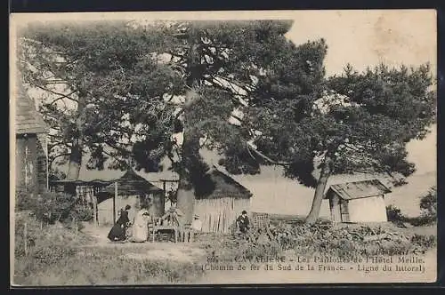 AK Cavalière, Les Paillotes de l`Hôtel Meille, Chemin de fer du Sud de la France, Ligne du littoral