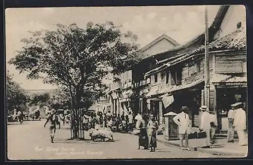 AK Colombo, York Street Corner looking towards Barracks