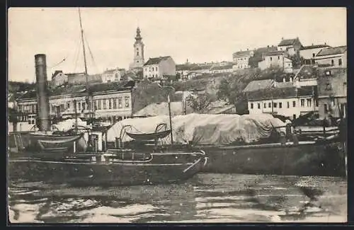 AK Belgrad, Teilansicht vom Donaukai aus, Krönungskathedrale