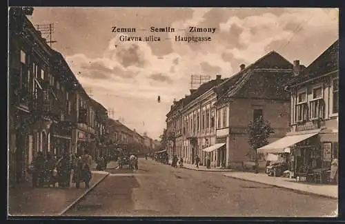 AK Semlin / Zemun / Zimony, Hauptgasse