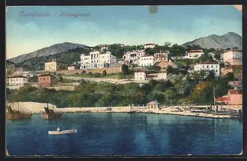 AK Castelnuovo /Herceg-Novi, Blick zum Ufer