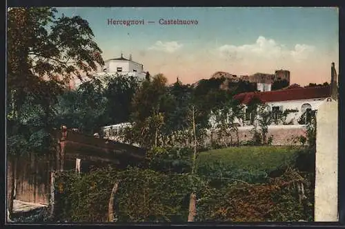 AK Hercegnovi, Ortspartie mit Ruine