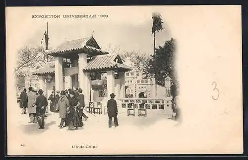 AK Paris, Ausstellung Exposition Universelle 1900, L`Indo Chine